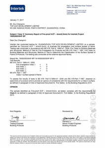 FR ACP (BS476 Part 6 & 7)