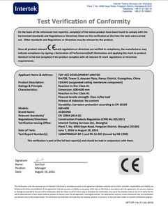 CEILING CE Certificate